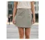 MAYFLOWER MARILOU2 – Jupe-short en coton stretch kaki clair pour bouger en toute liberté-1