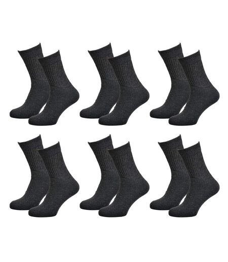 Chaussettes homme C17 JEANS Confort et qualité -Assortiment modèles photos selon arrivages- Pack de 6 paires C17 jeans Tennis anthracite