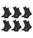 Chaussettes homme C17 JEANS Confort et qualité -Assortiment modèles photos selon arrivages- Pack de 6 paires C17 jeans Tennis anthracite-1