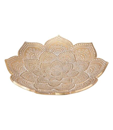 Coupelle Déco en Résine Oasis 29cm Doré