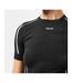 T-shirt Col Rond Manches Courtes Femme Coupe Slim Sans Coutures Noir Off White-4