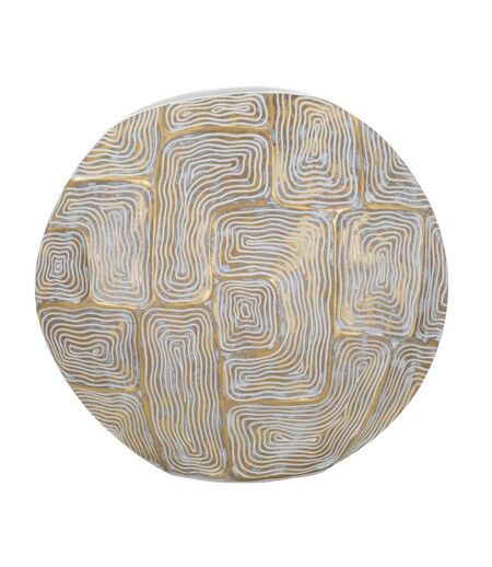 Vase Design en Résine Elips 36cm Or