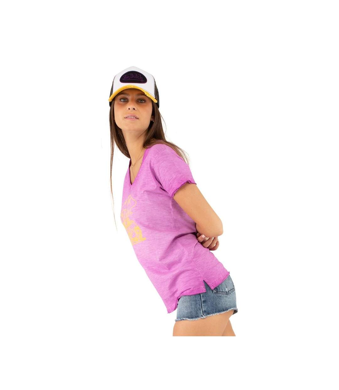 T-shirt femme en coton Hot Vondutch