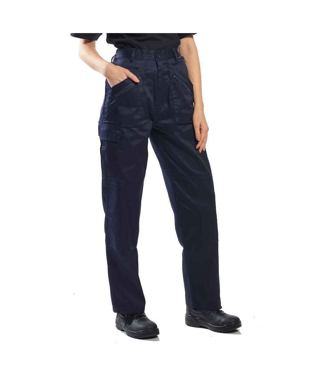 Womens/ladies Cargo Trousers Navy Portwest-1