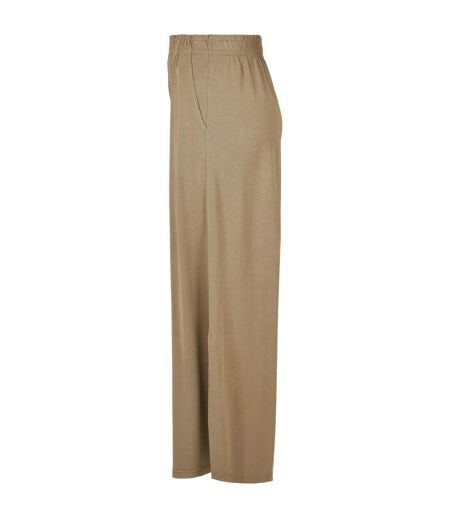 Womens/ladies Modal Culottes Khaki Brown Urban Classics