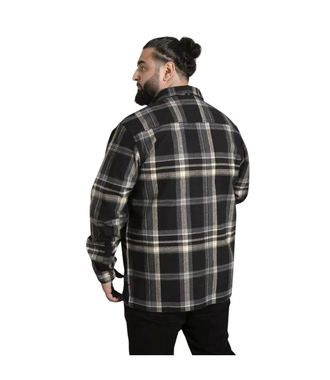Veste Chemise Motif/style À Carreaux Falkirk Homme Noir Gris Duke-3