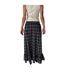 Jupe Longue Motif/style À Carreaux Femme Bleu The Ragged Priest-3