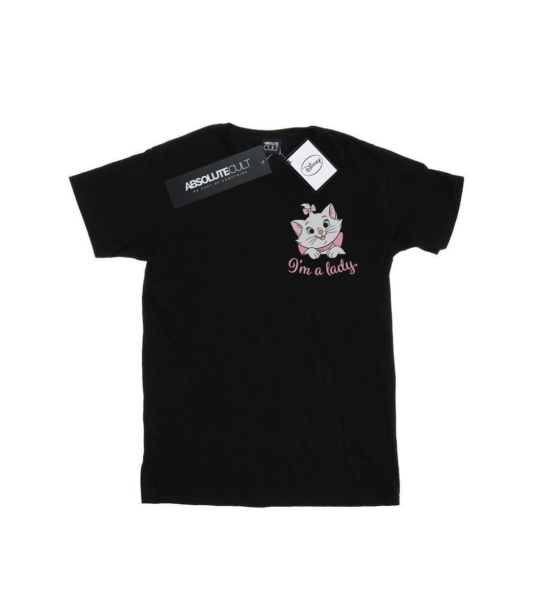Disney - T-shirt ARISTOCATS MARIE I'M A LADY BREAST PRINT - Femme (Noir) - UTBI17437-1