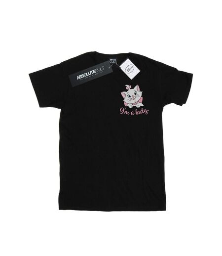 Disney - T-shirt ARISTOCATS MARIE I'M A LADY BREAST PRINT - Femme (Noir) - UTBI17437