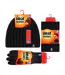 Mens Fleece Lined Thermal Hat & Gloves Neckwarmer Set for Winter-2