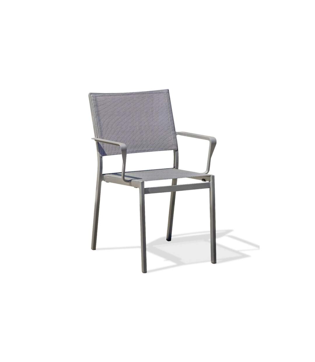 Fauteuil de Jardin Empilable Stockholm 84cm Gris Anthracite-1