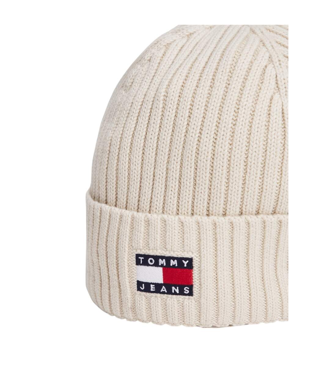 Bonnet Motif/style Logo Et Drapeau Beige Tommy Jeans-4