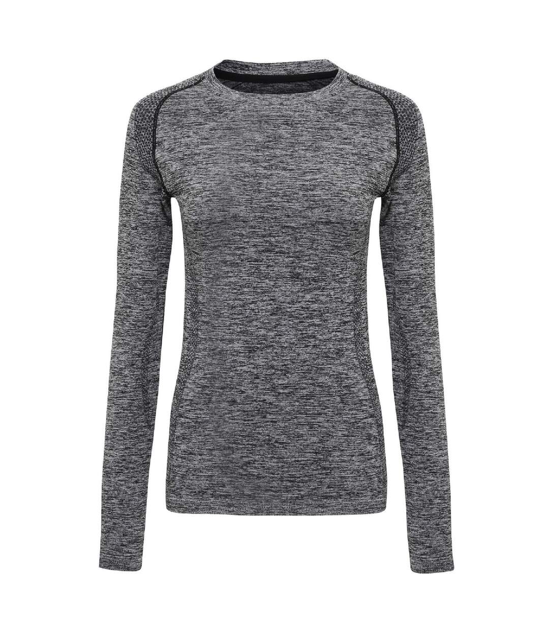 TriDri Womens/Ladies Seamless 3D Fit Multi Sport Performance Long Sleeve Top (Charcoal)