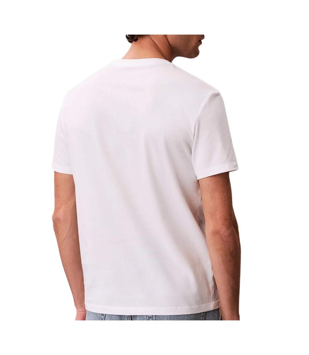 T-Shirt blanc homme calvin klein jeans calvinklei-3