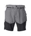 Mens Customised Work Shorts Stone Grey Black Mascot-1