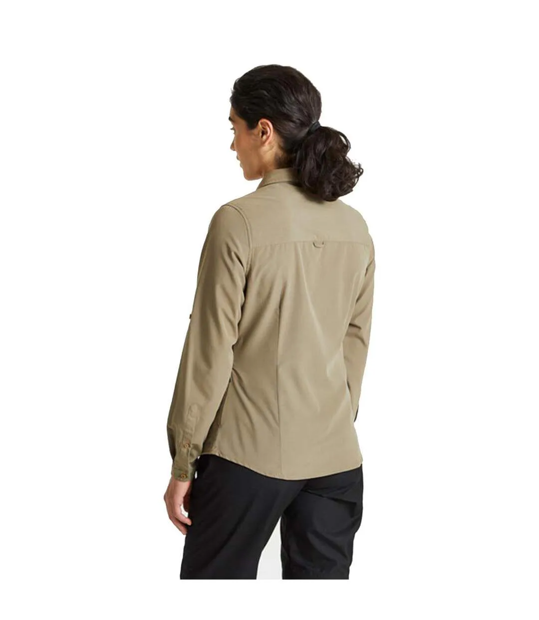 Womens/ladies Expert Kiwi Long-sleeved Shirt Pebble Craghoppers-1