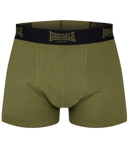 Pack Of 2  Mens Camo Boxer Briefs  Khaki Lonsdale
