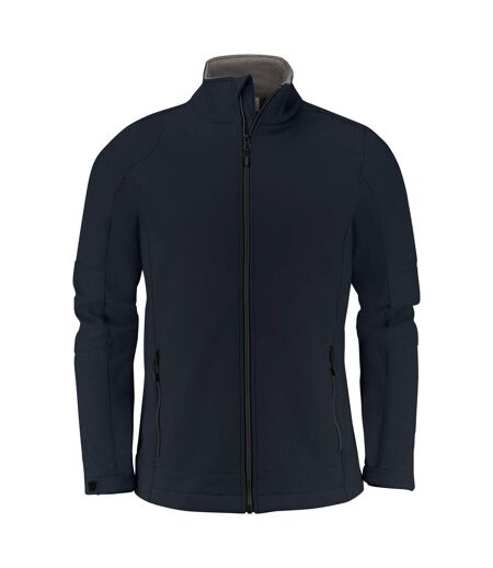 Mens Trial Soft Shell Jacket Dark Navy Printer