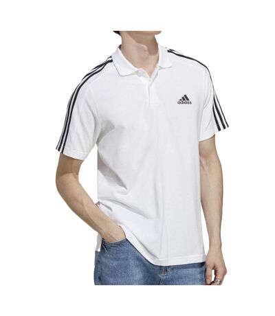 Polo Blanc/Noir Homme Adidas IC9312 - L