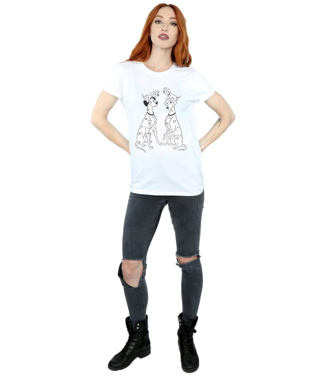 Disney - T-shirt DALMATIANS FAMILY - Femme (Blanc) - UTBI16706-4