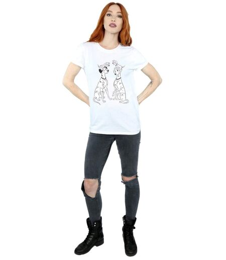 Disney - T-shirt DALMATIANS FAMILY - Femme (Blanc) - UTBI16706