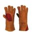 Unisex adult a530 reinforced leather welding gauntlets 3xl brown Portwest-1