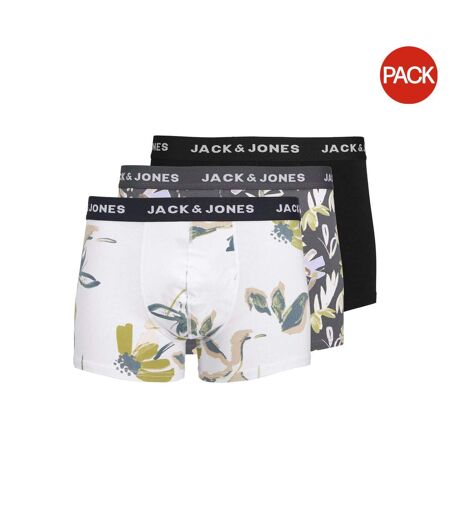 Lot De 3  Boxers Motif/style Abstrait Homme Anthracite Jack And Jones