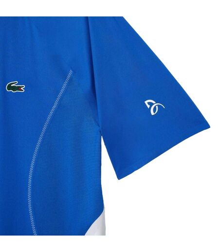 Mens Novak Djokovic Regular Tennis Polo Shirt Blue Lacoste