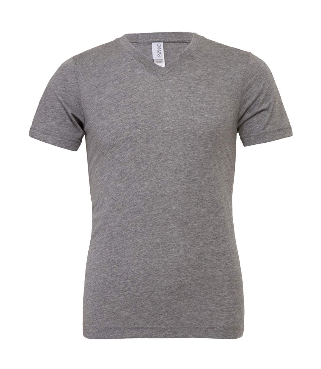 Canvas Mens Triblend V-Neck Short Sleeve T-Shirt (Grey Triblend) - UTBC1333