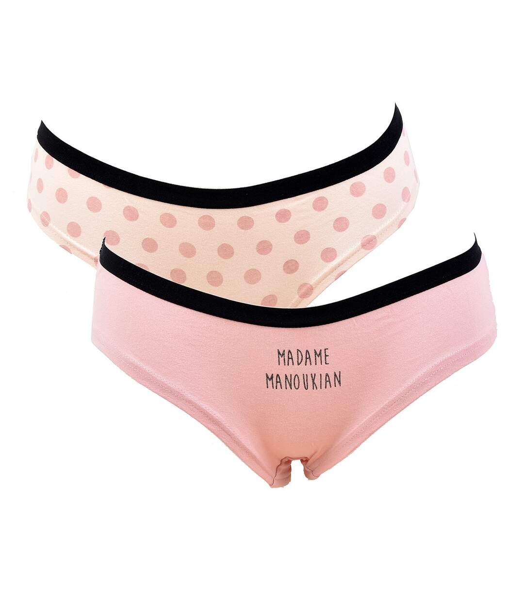 Culottes Femme MANOUKIAN Underwear Confort Qualité supérieure Pack de 2 Mme MANOUKIAN Rose-1