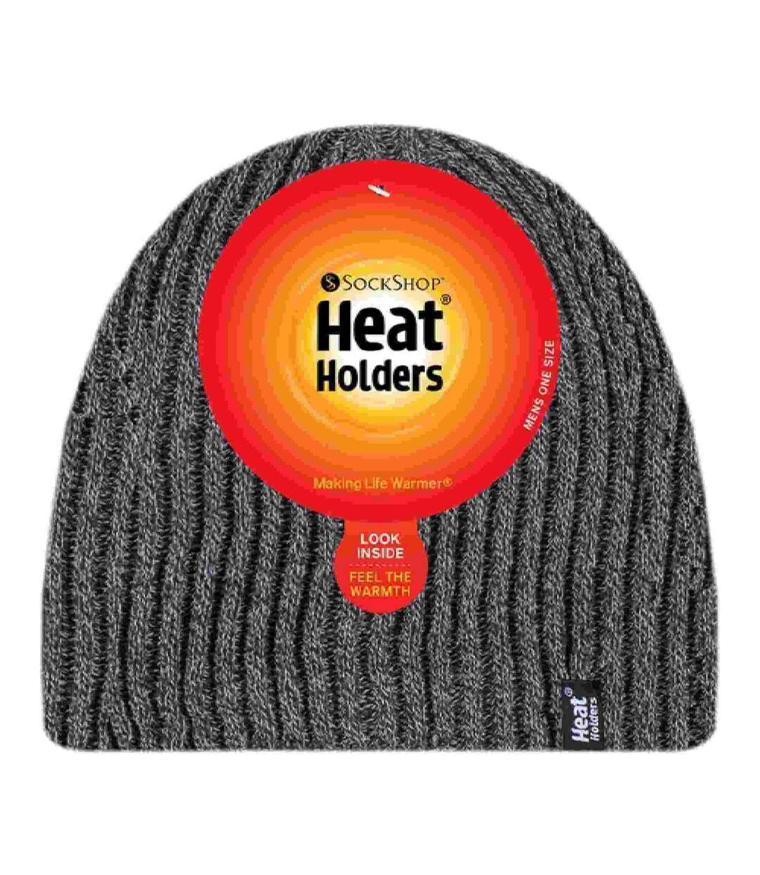 Bonnet Homme Thermique Tricot avec Doublé Polaire-2