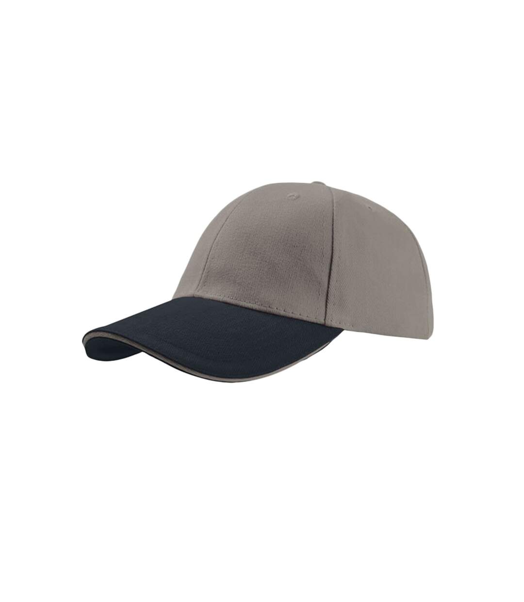 Lot de 2  casquettes en coton épais adulte gris / bleu marine Atlantis-2