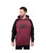Mens Hooded Raglan Sweatshirt Carmenere Heather Black CAT Lifestyle-3