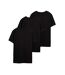 Lot de 3 t-shirts noirs homme teddy smith cascade - l-2