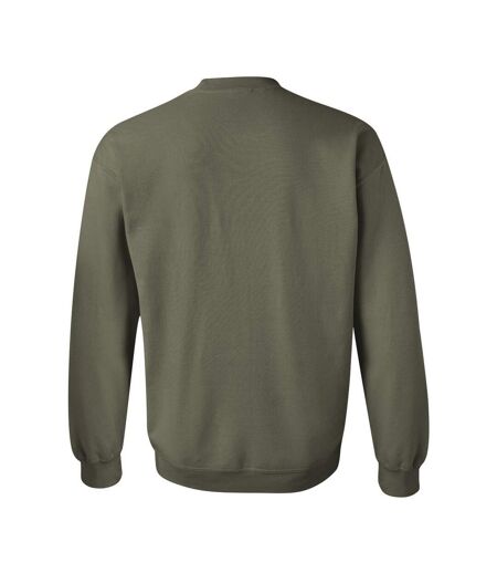 Unisex Adult Heavy Blend Crew Neck Sweatshirt Military Green Gildan