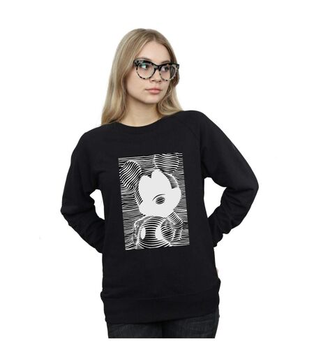 Disney Pantalon de survêtement Mickey Mouse Lines Femme/Ladies (Noir) - UTBI27101