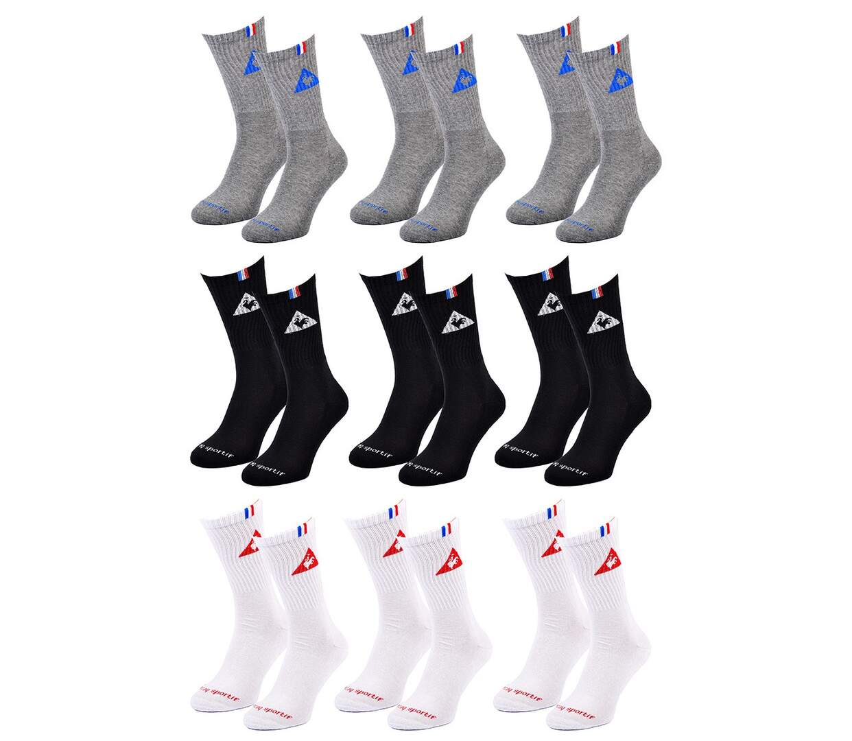 Chaussettes Homme LE COQ SPORTIF Pack de 9 305478-2