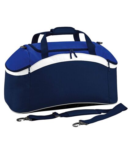 BagBase Teamwear Sport Holdall / Duffel Bag (54 Liters) (Pack of 2) (French Navy/ Bright Royal/ White) (One Size)