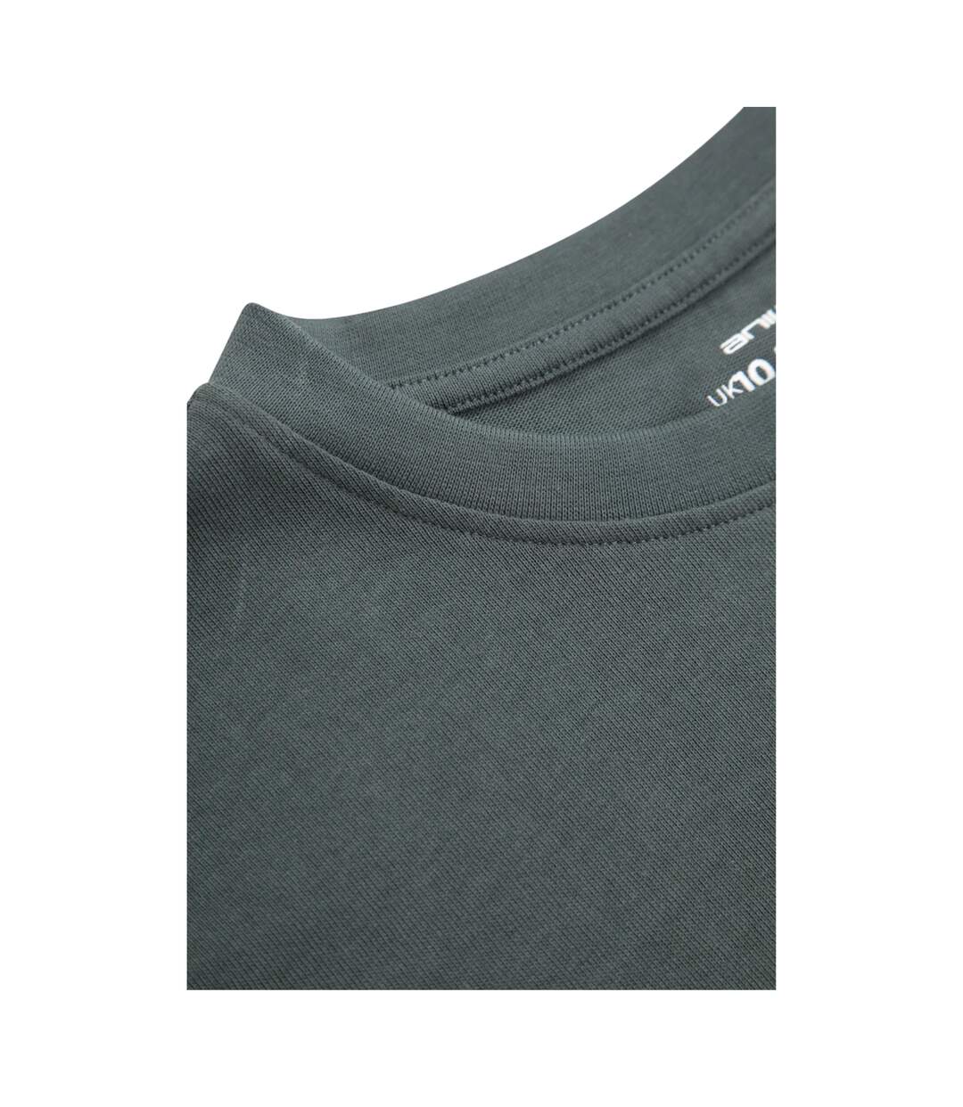 Womens/ladies Grace Heavyweight Relaxed Fit Short-sleeved T-shirt Charcoal Animal-3