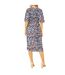 Robe Portefeuille Motif/style Imprimé Zèbre Femme Bleu Marine Yumi-3