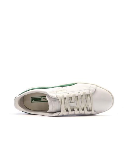 Baskets blanches/vertes homme puma clyde base