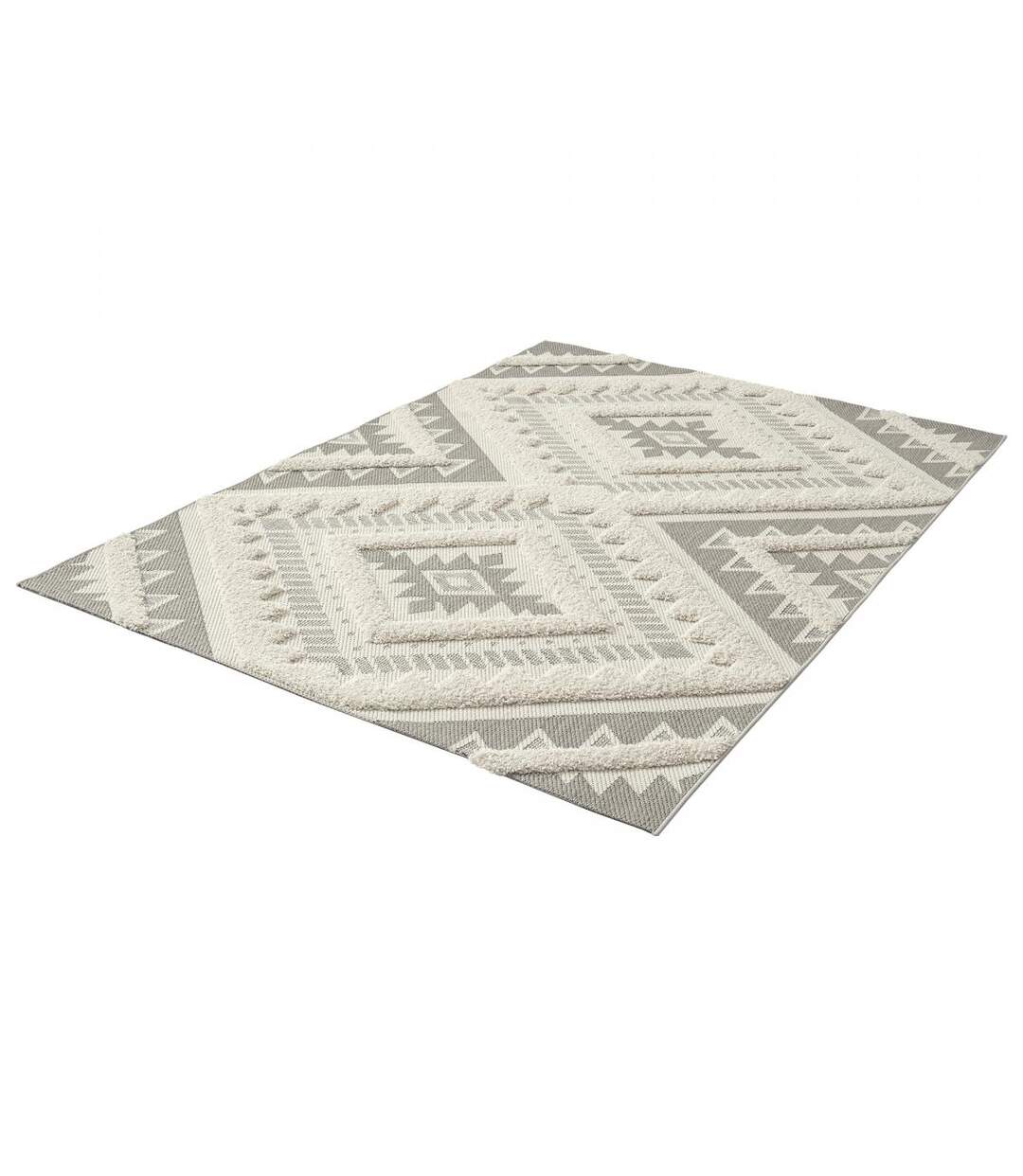 Tapis salon et chambre tissé motif ethnique BAIME-2