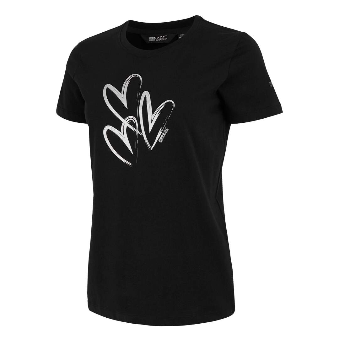 T-shirt filandra femme noir Regatta-3