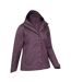 Womens/ladies whirlwind padded jacket purple Mountain Warehouse