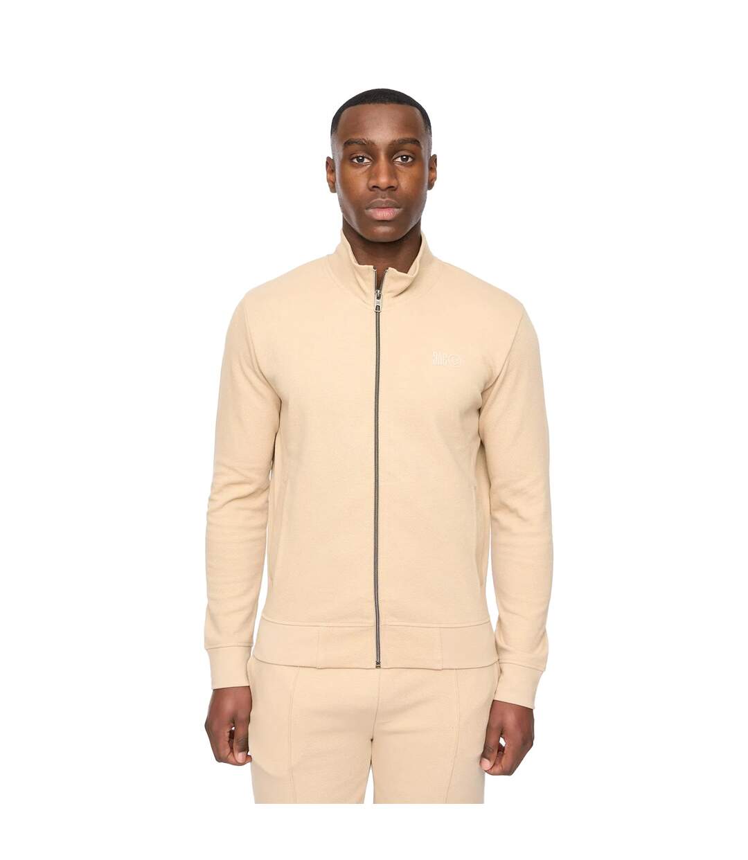Mens hannings full zip top stone Duck and Cover-1