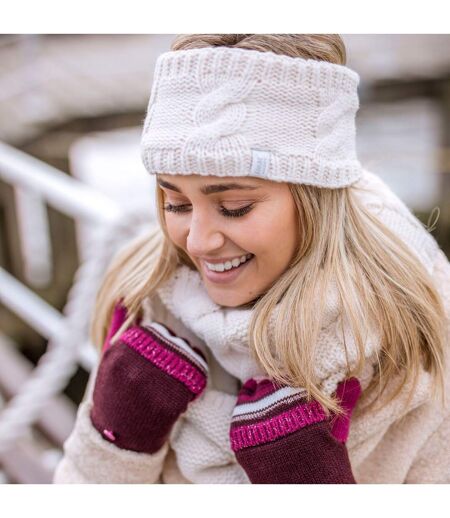Heat Holders - Femme Tricot Large Polaire Chaud Hiver Cache Oreilles Bandeau