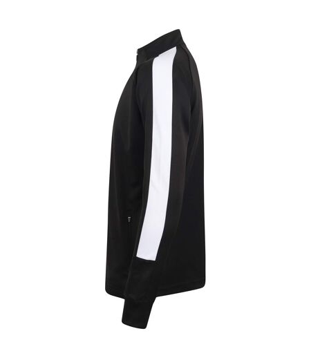 Finden & Hales Womens/Ladies Track Top (Black/White) - UTRW7820