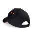 Casquette 100% coton adulte unisexe noir/orange Beechfield