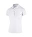 Womens/ladies classic micro pique golf polo shirt white Island Green-1