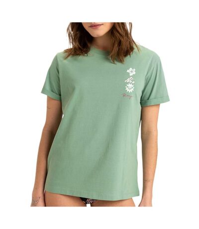 T-Shirt vert femme roxy ocean regular - s